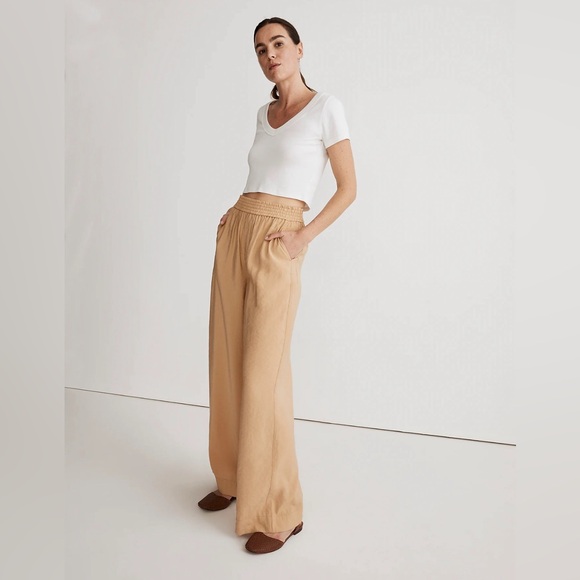 Madewell Carley wide-leg pant in soft drape - Picture 3 of 4